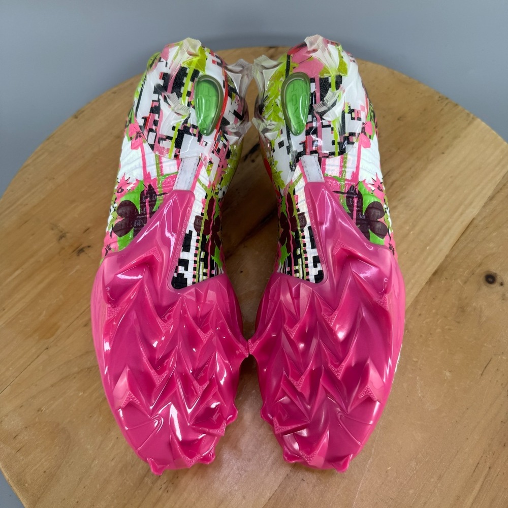 Mens 7.5 / Womens 9 - Under Armour Blur Pro LE Lacrosse Cleats Pink White NEW‎ - Picture 7 of 9